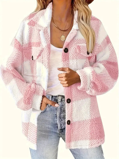 Martin | Stylish Plaid Fleece Jacket