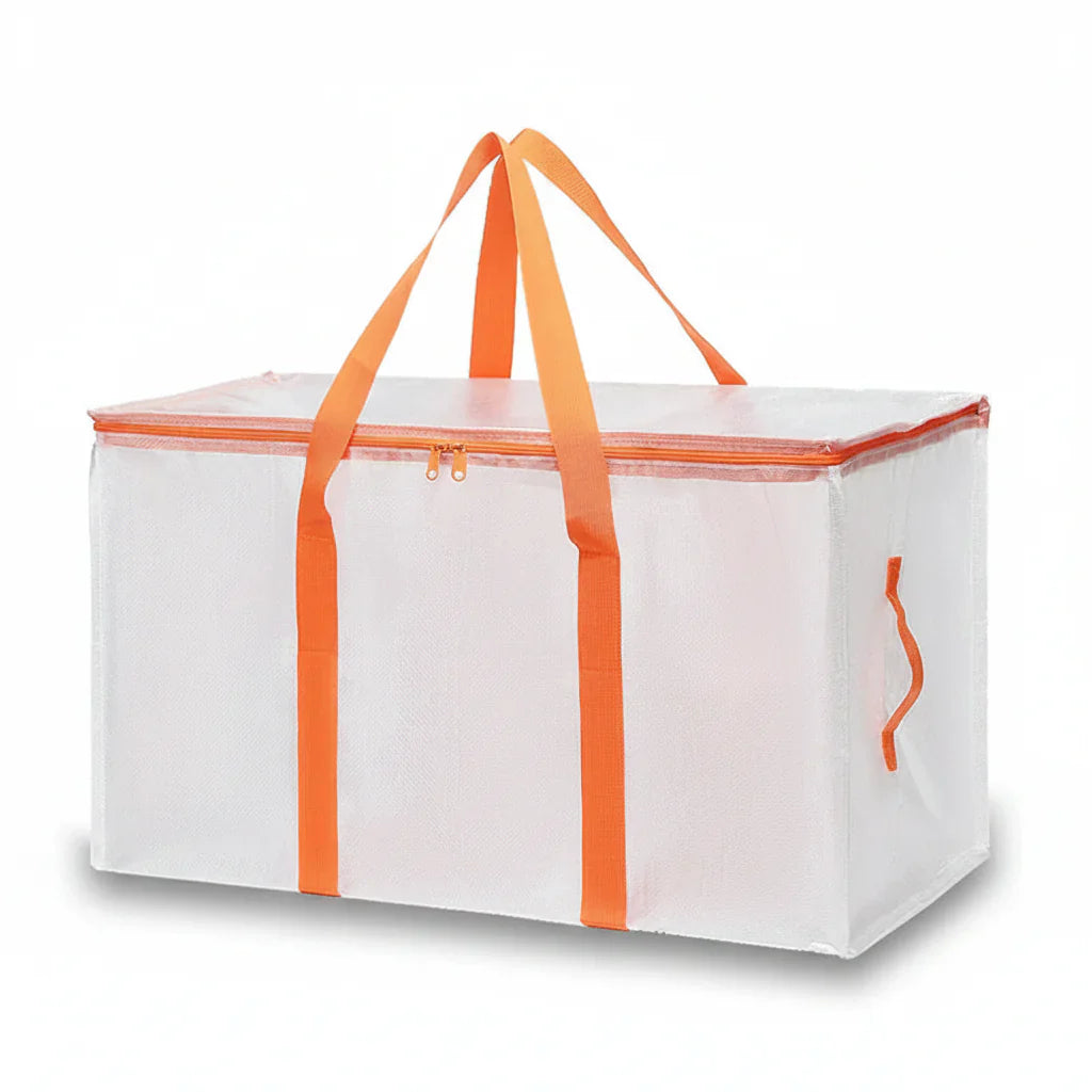 Storage Bags Heavy Duty Moving Tote Waterproof Zipper Organizer
