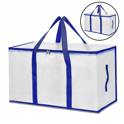 Storage Bags Heavy Duty Moving Tote Waterproof Zipper Organizer