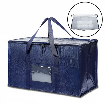 Storage Bags Heavy Duty Moving Tote Waterproof Zipper Organizer