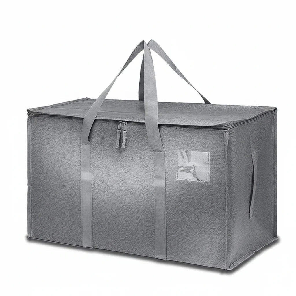 Storage Bags Heavy Duty Moving Tote Waterproof Zipper Organizer