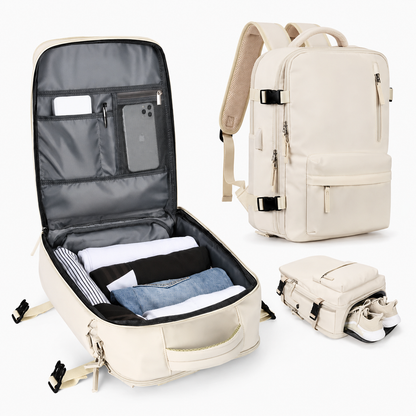 Travel Backpack Carry On Laptop Organizer Shoe Pocket