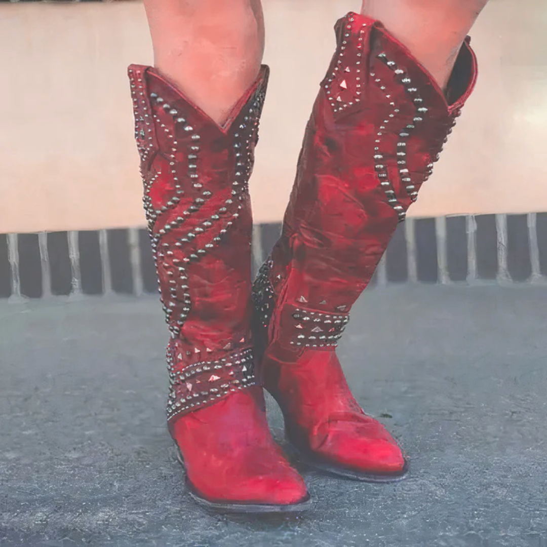 Monroe | Western Knee-High Boots