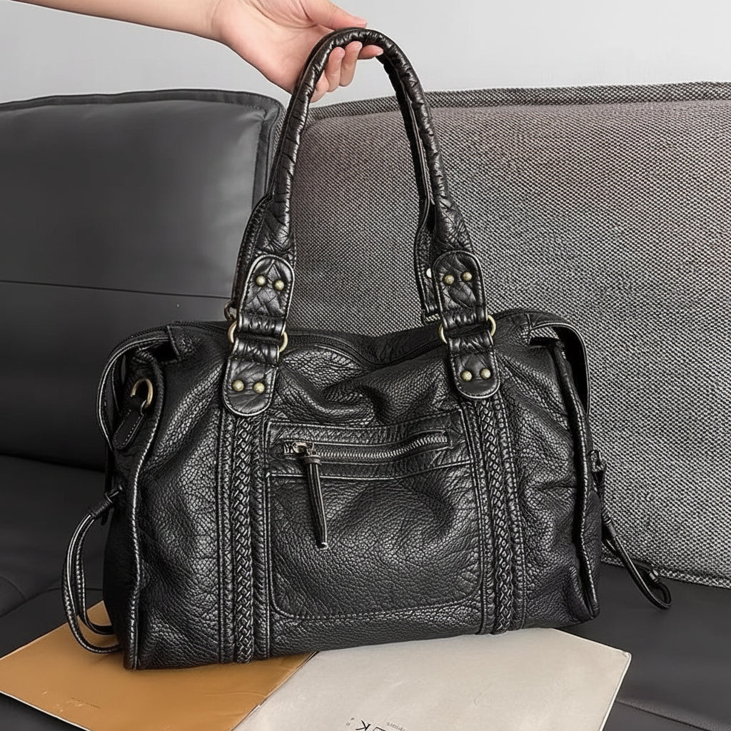 Womens Large Adjustable Strap Retro Style Handbag