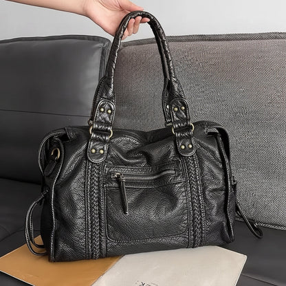 Womens Large Adjustable Strap Retro Style Handbag